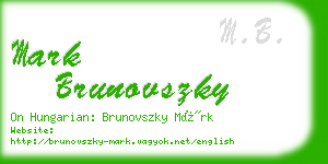 mark brunovszky business card